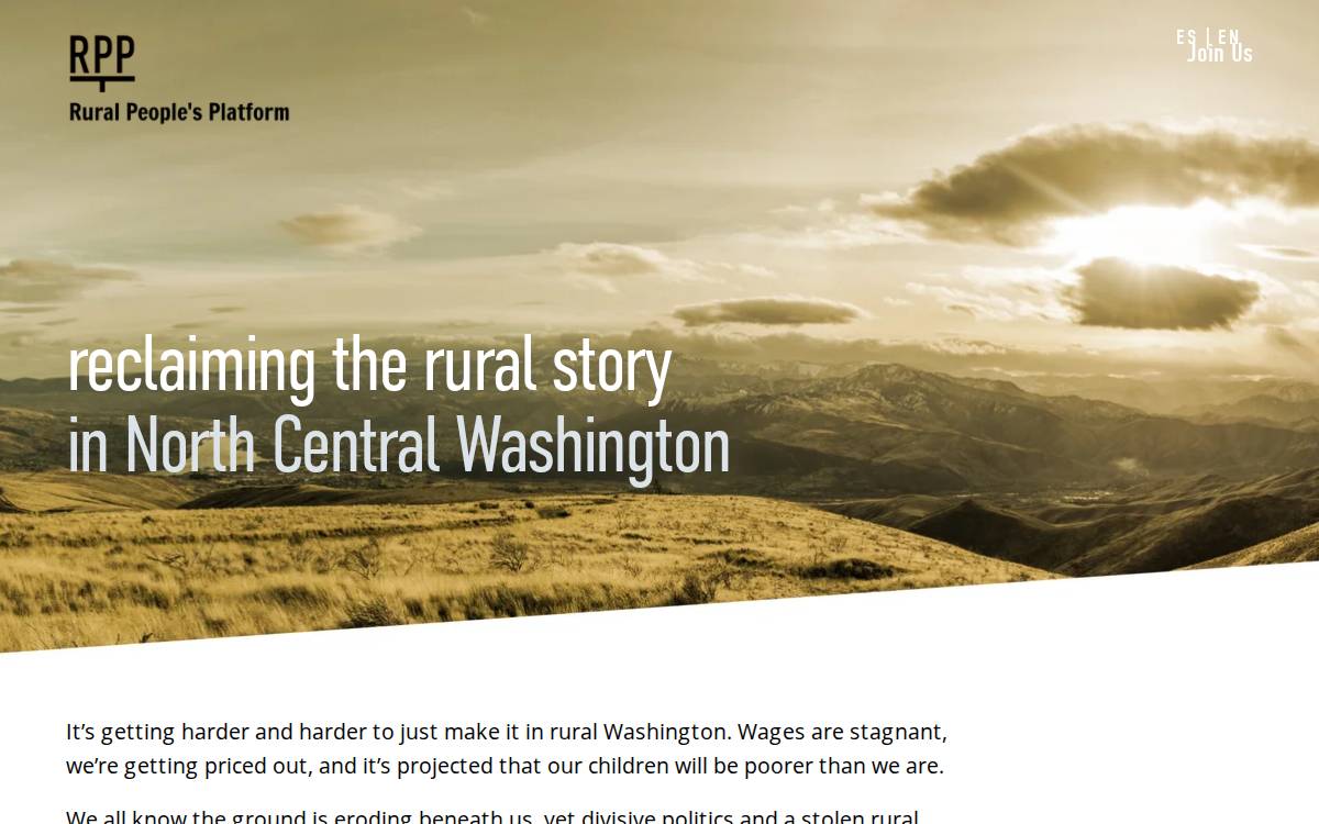 Rural People's Platform website preview