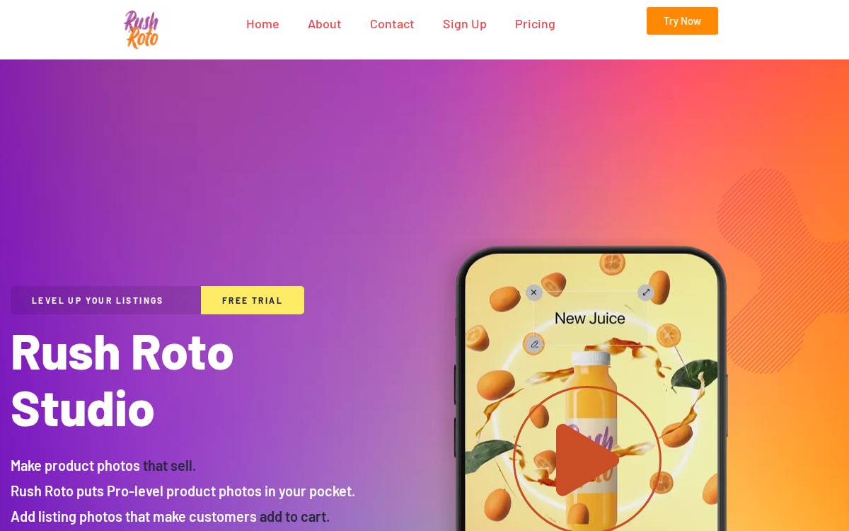 Rush Roto website preview
