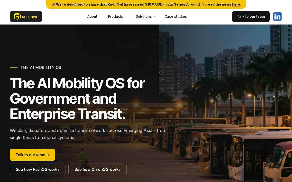 Rushowl website preview