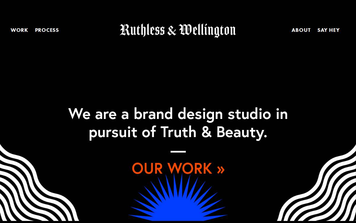 Ruthless & Wellington website preview