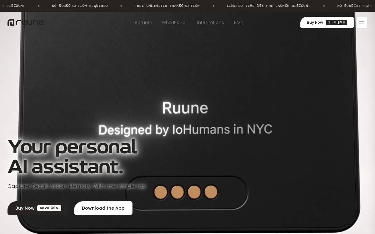 Ruune website preview