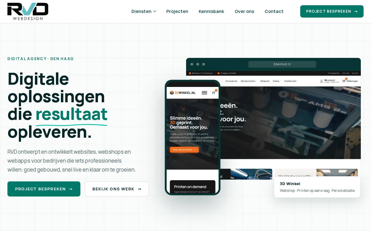 RVD Webdesign website preview