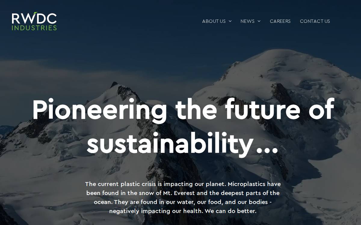 Rwdc Industries website preview