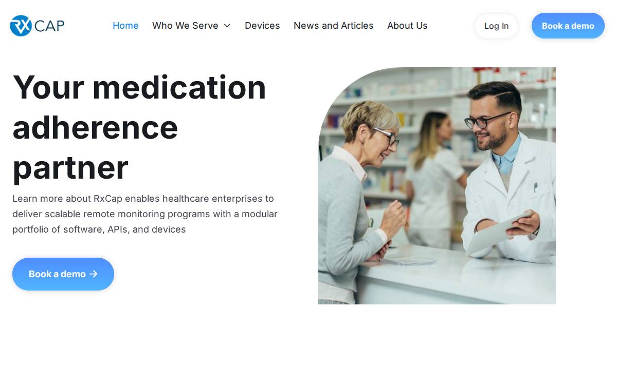 RxCap website preview