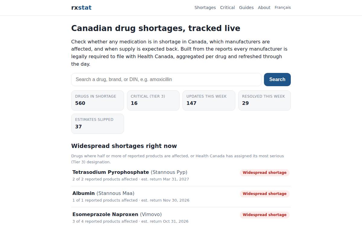 RxDelivery website preview