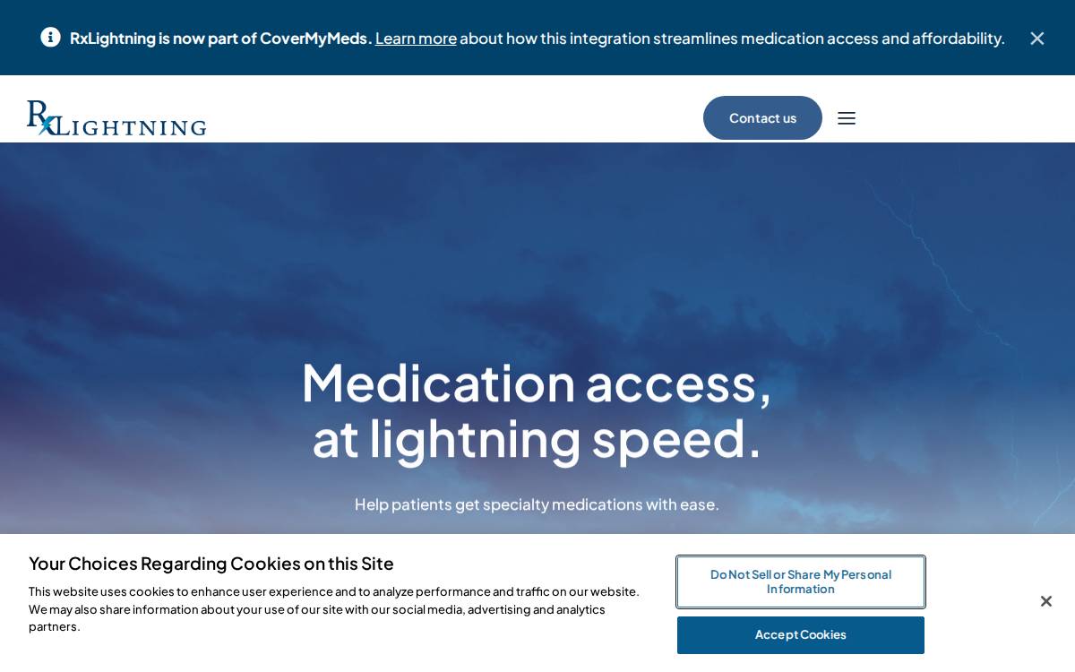 RxLightning website preview