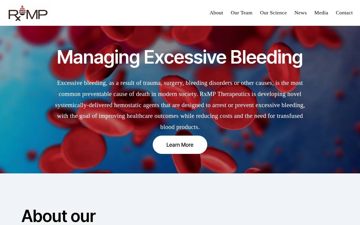 RxMP Therapeutics website preview