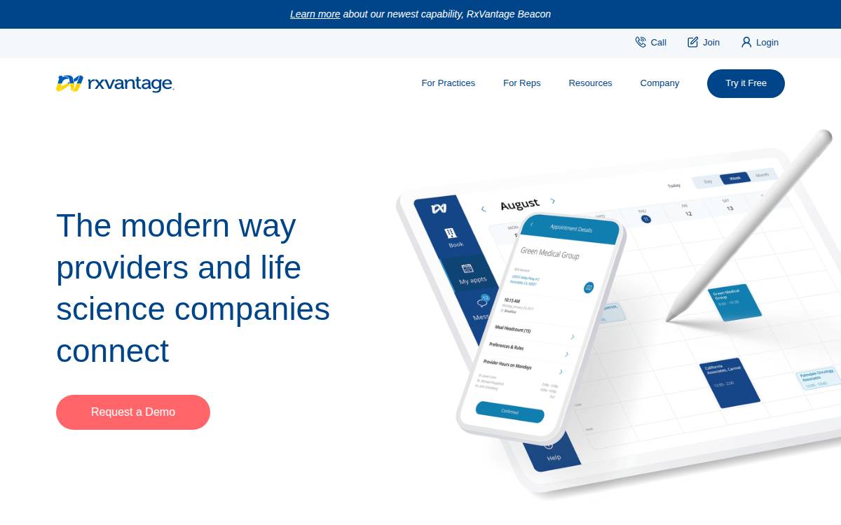 RxVantage website preview