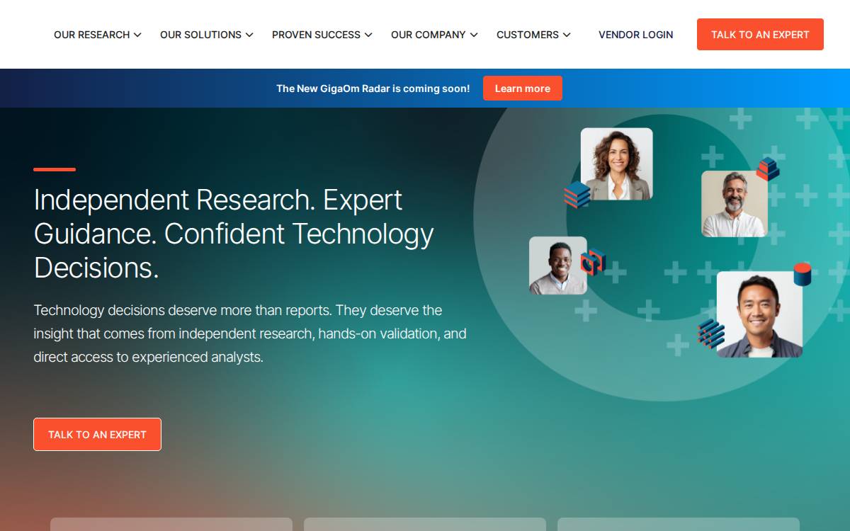 GigaOm website preview