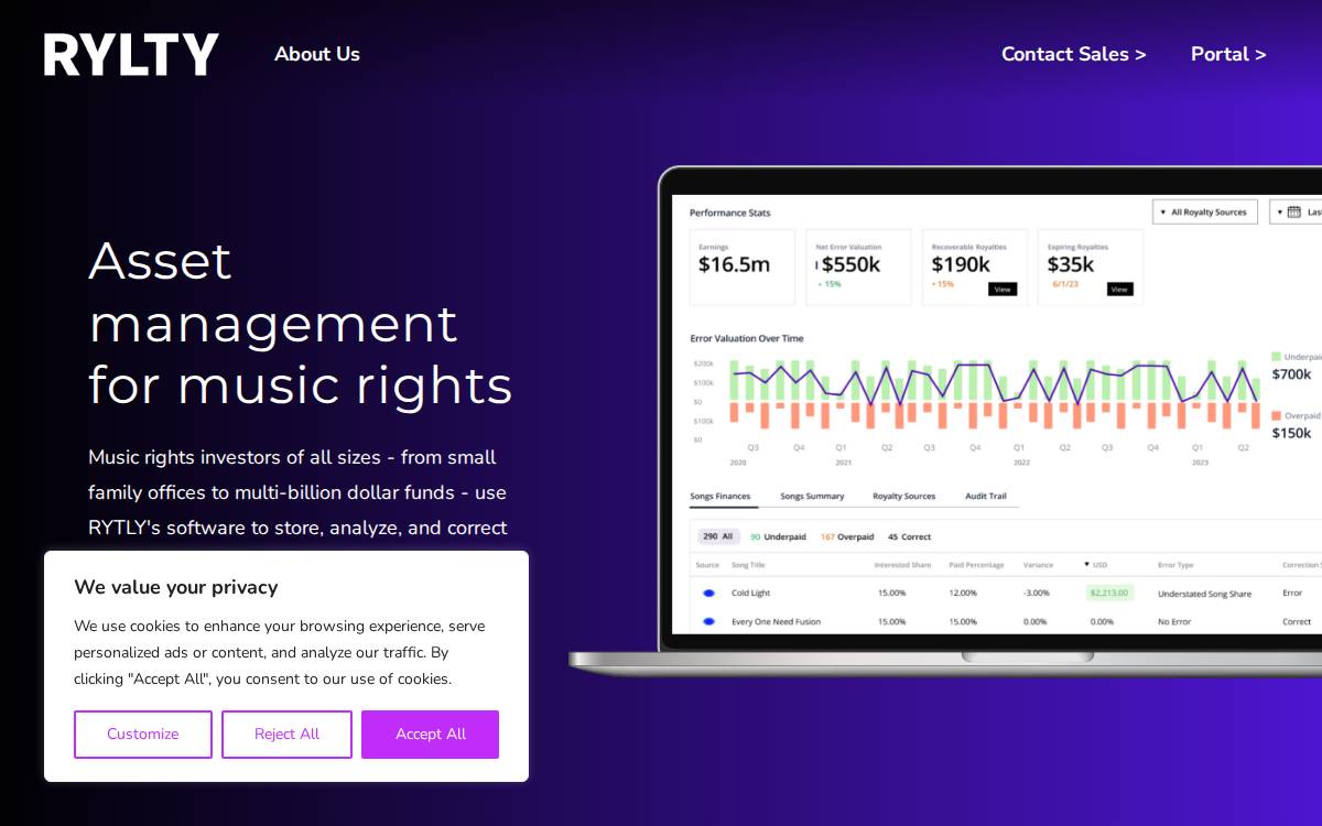 RYLTY website preview