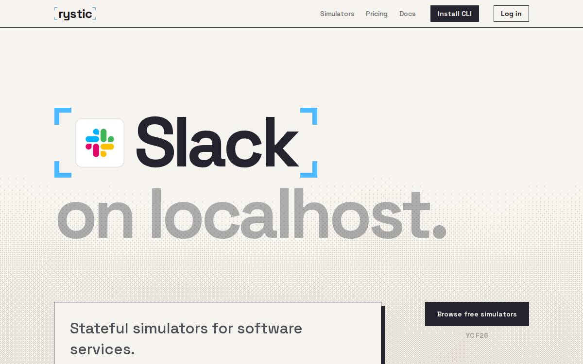 Rystic website preview