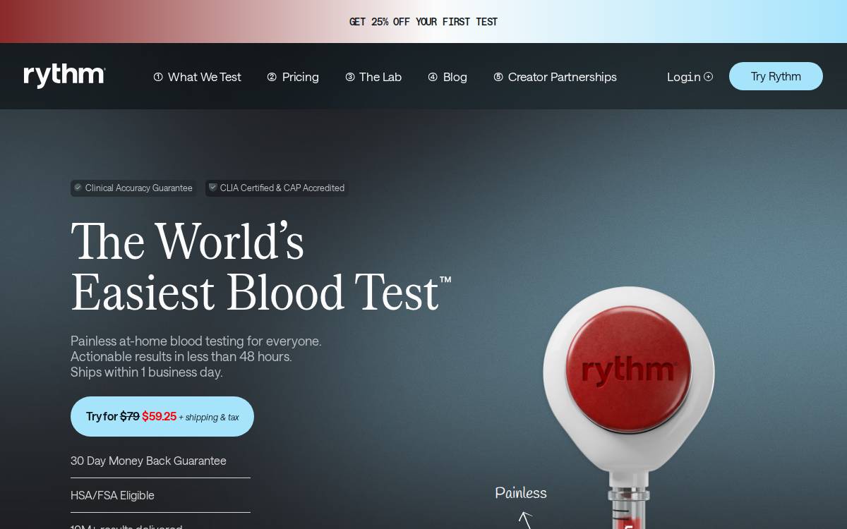 Rythm website preview