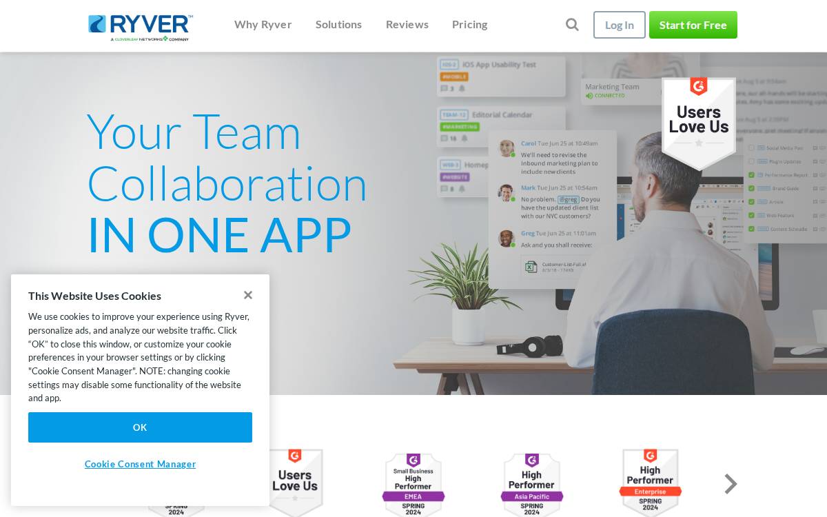Ryver website preview