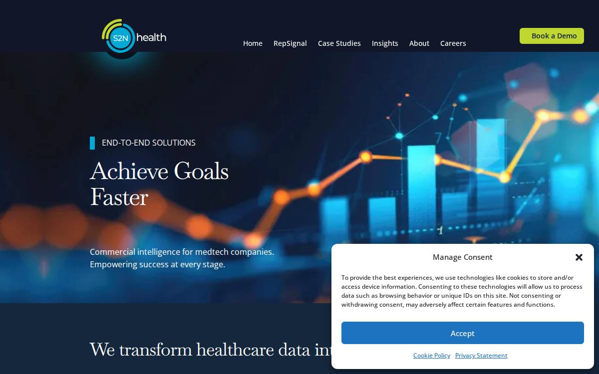 S2N Health website preview