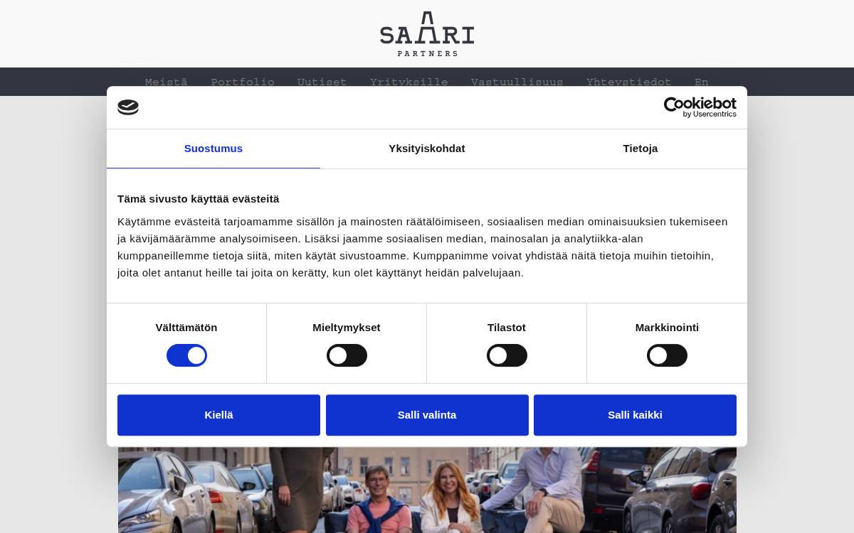 Saaripartners website preview
