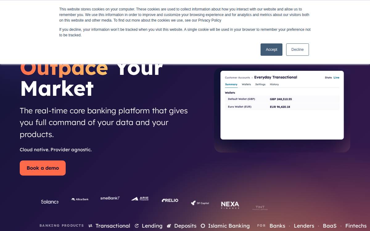 Saascada website preview