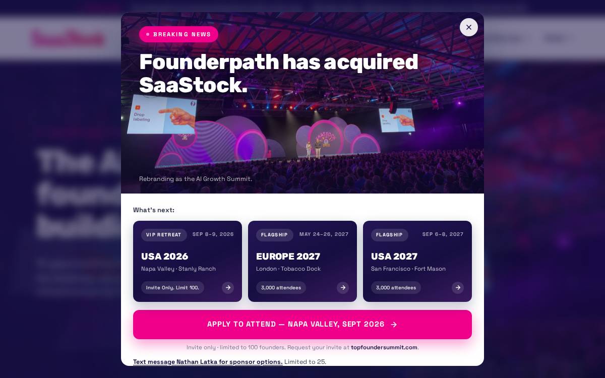 Saastock website preview