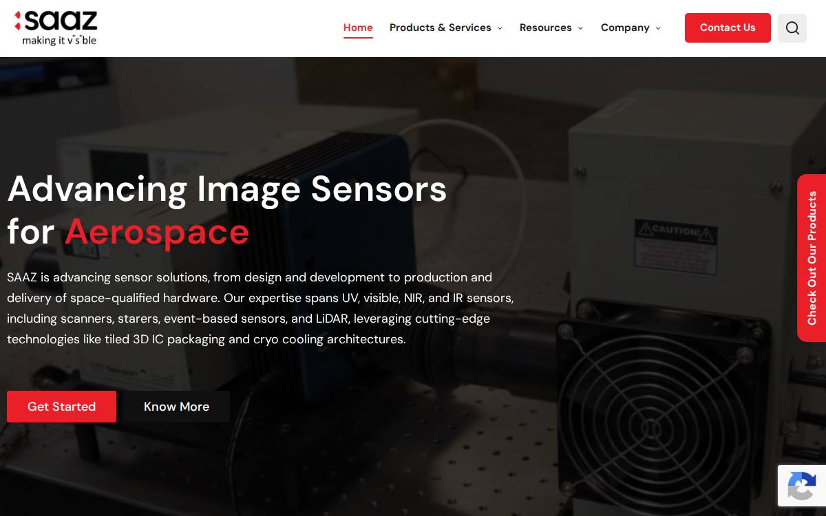 SAAZ MICRO, INC. website preview