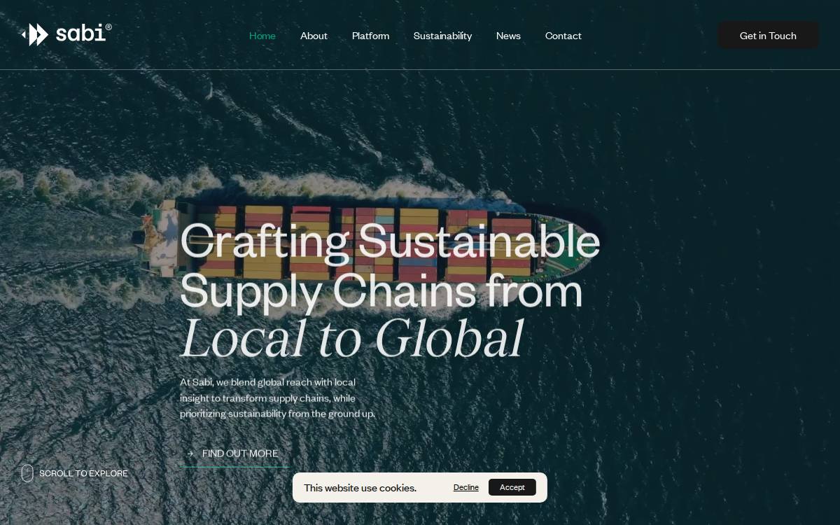 Sabi website preview