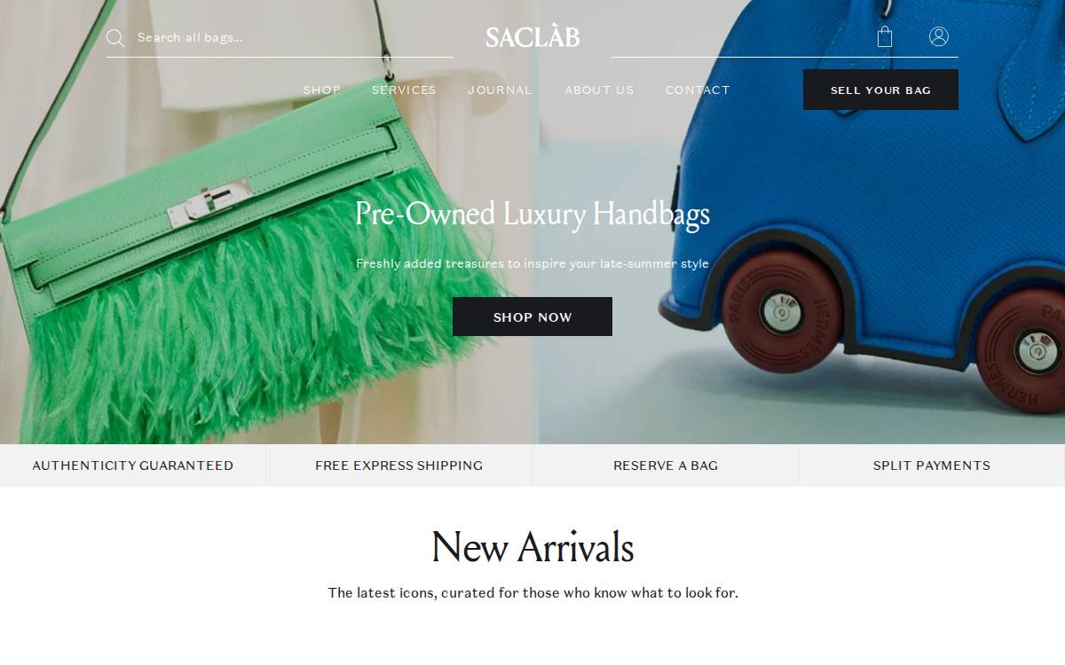 Saclab website preview