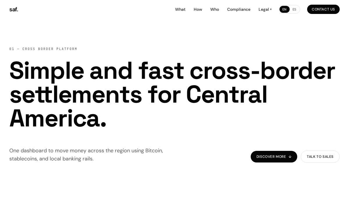 Saf website preview