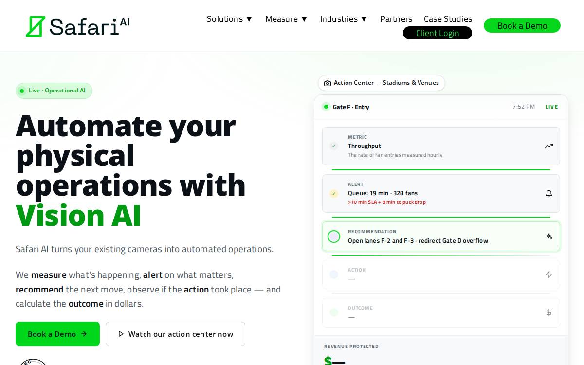 Safari AI website preview