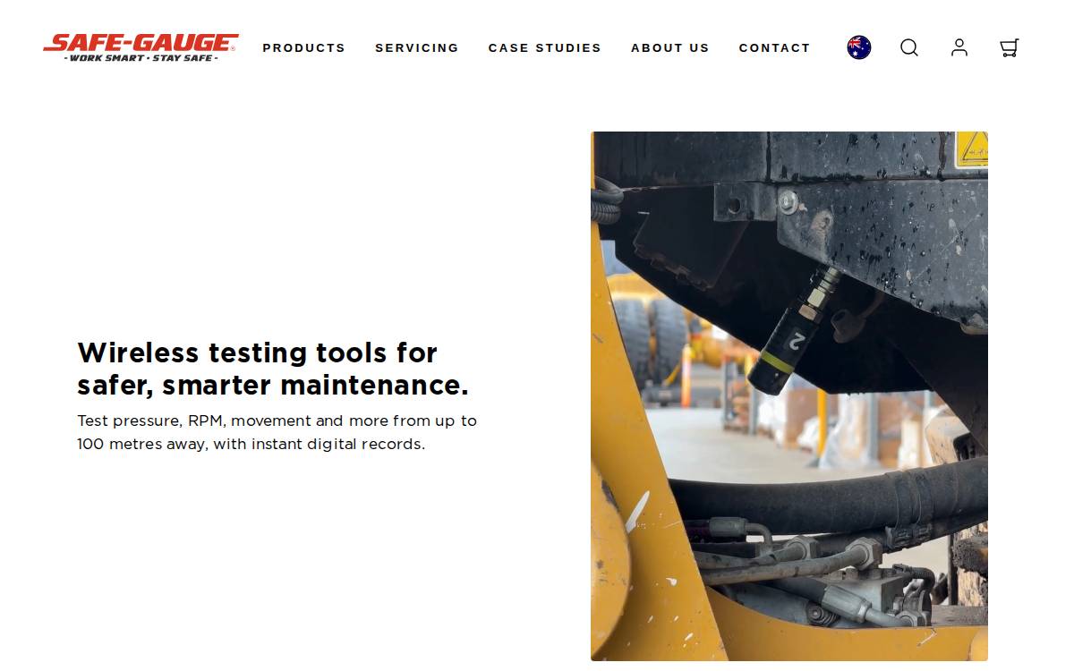 SafeGauge website preview