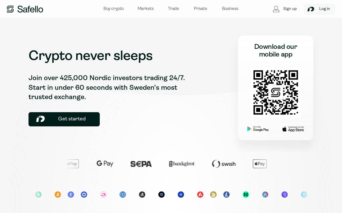 Safello website preview