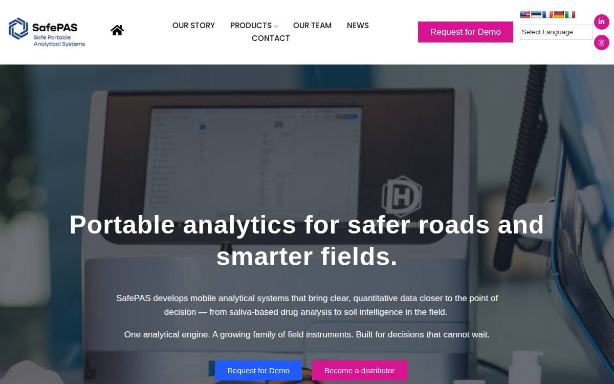 SafePAS website preview