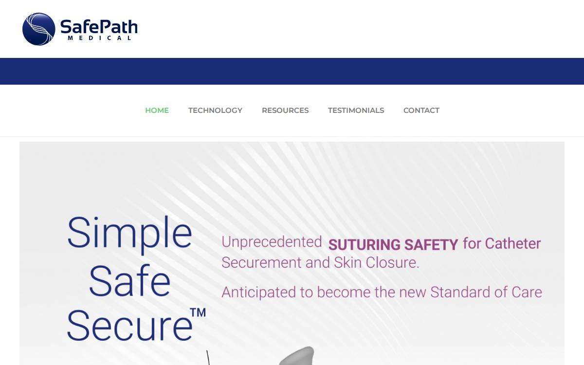 SafePath Medical website preview