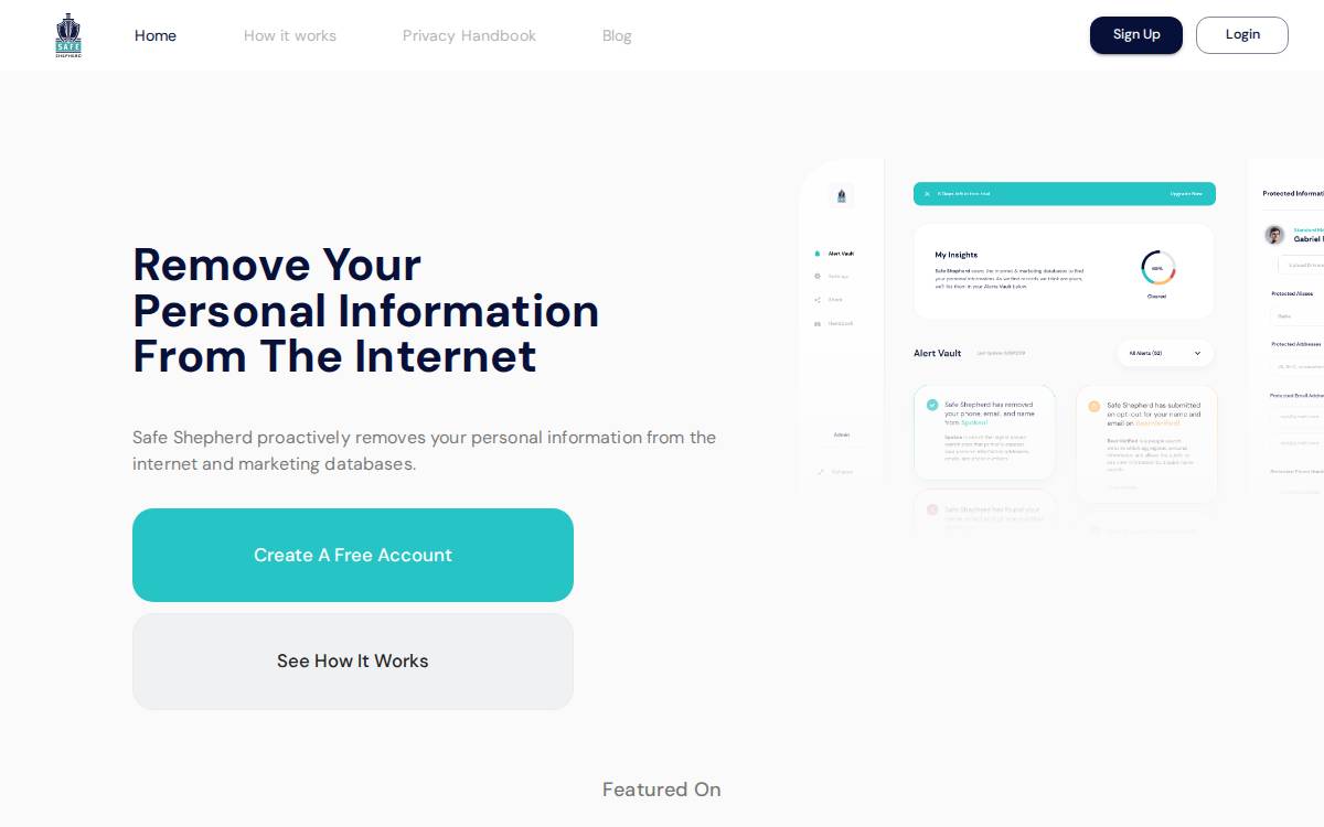 Safe Shepherd website preview
