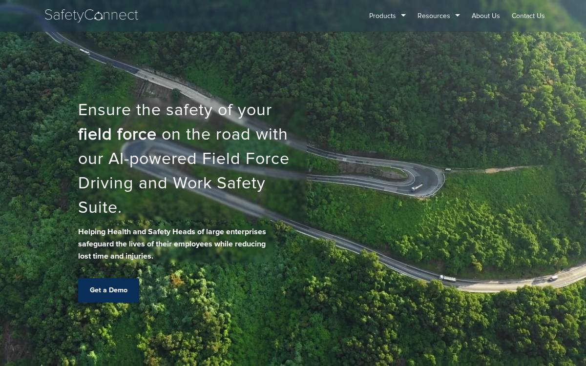 SafetyConnect website preview