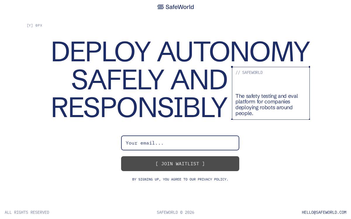 SafeWorld website preview
