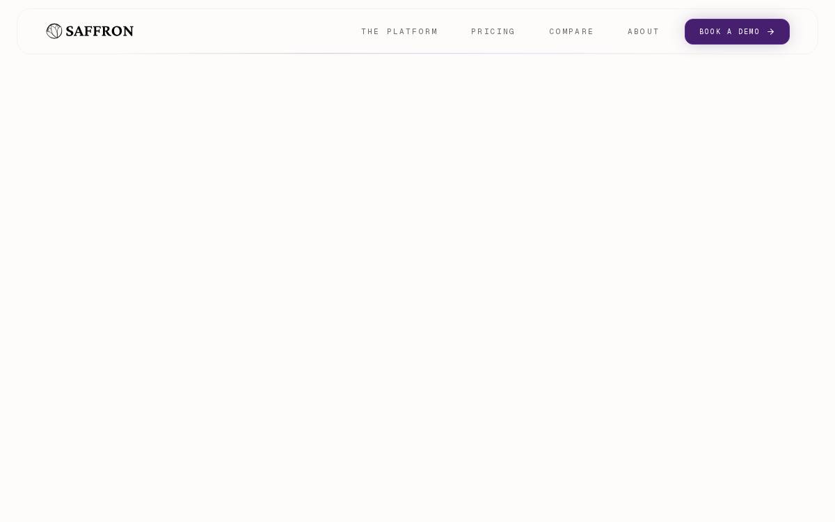 Saffron website preview