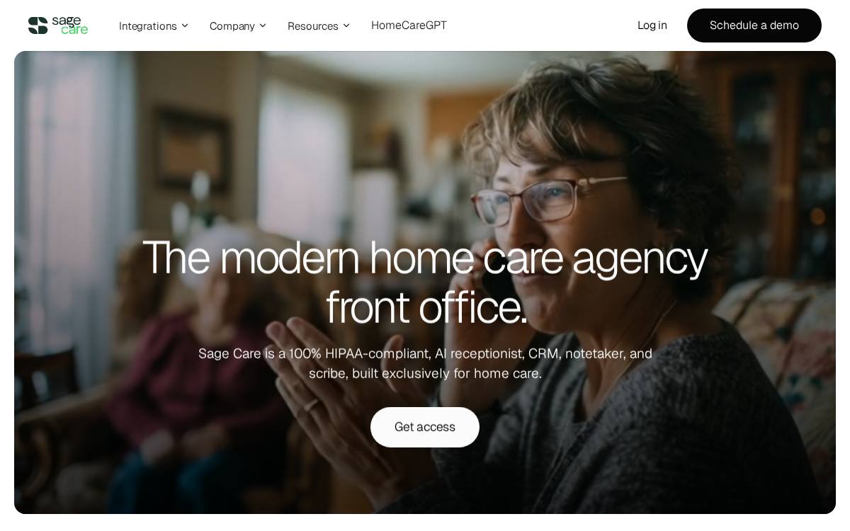 Sage Care website preview