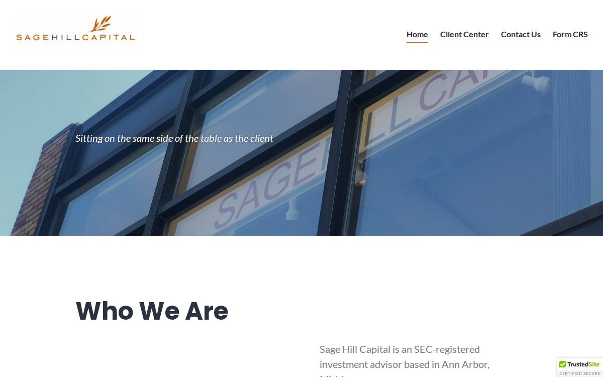 Sage Hill Investor website preview