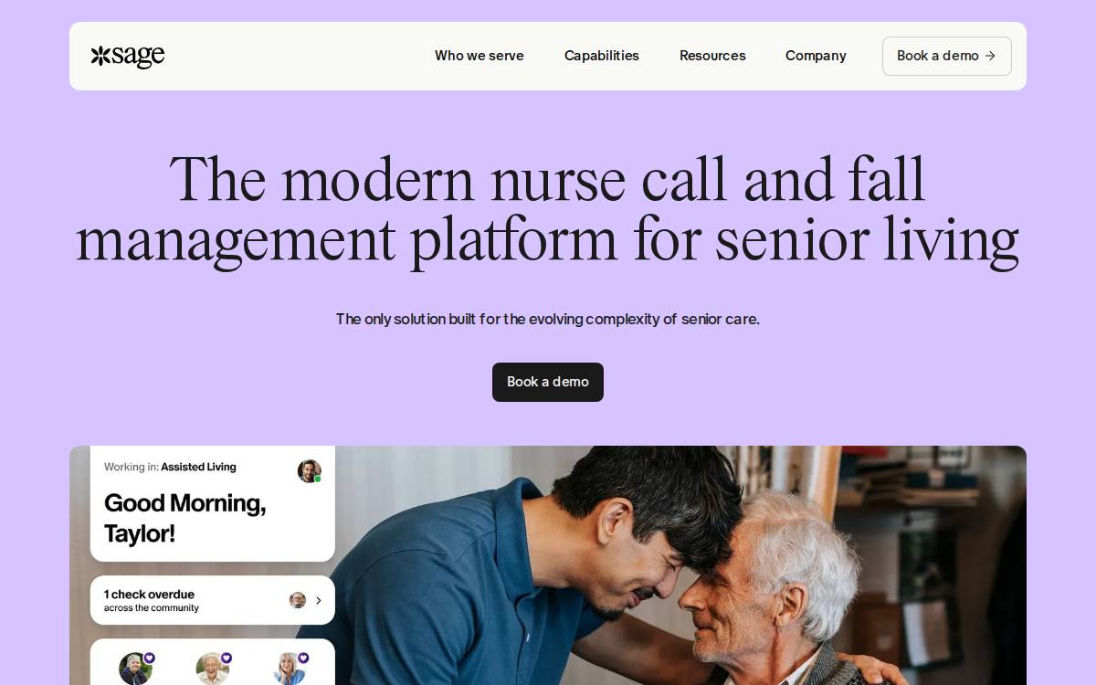 Sage website preview