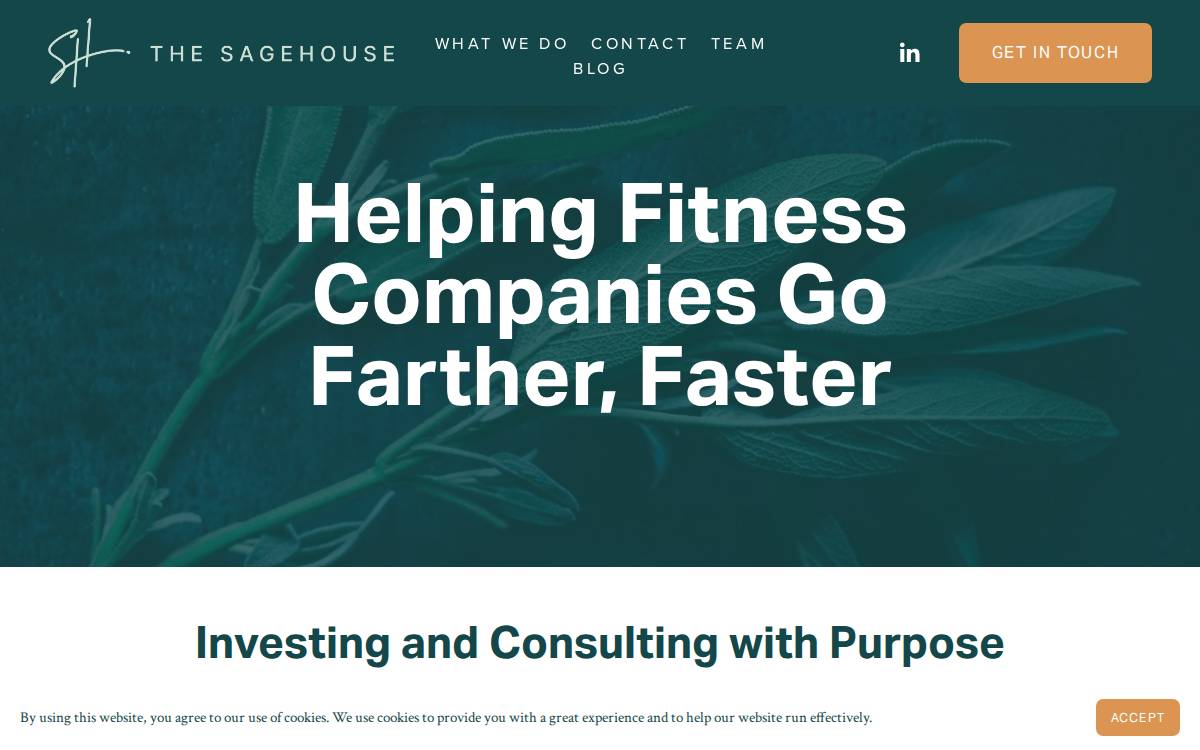 SageHouse website preview