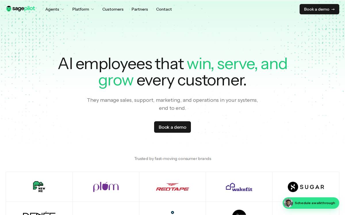 Sagepilot website preview