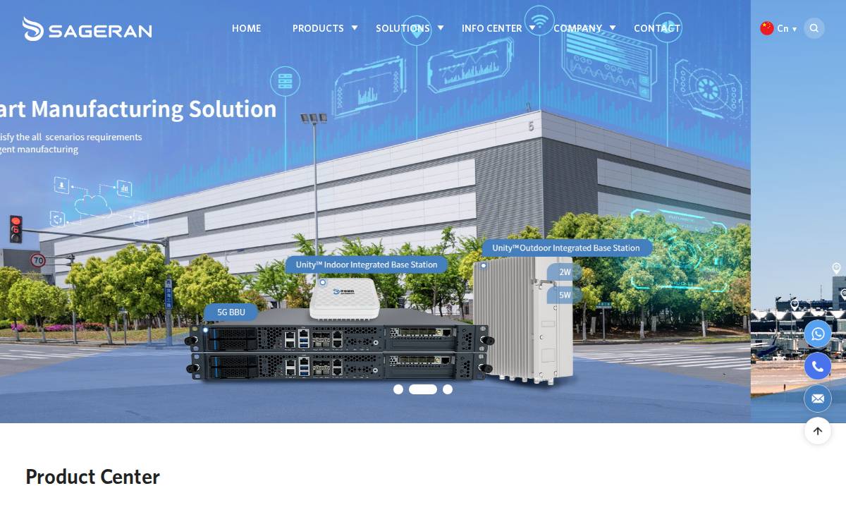 SageRAN website preview