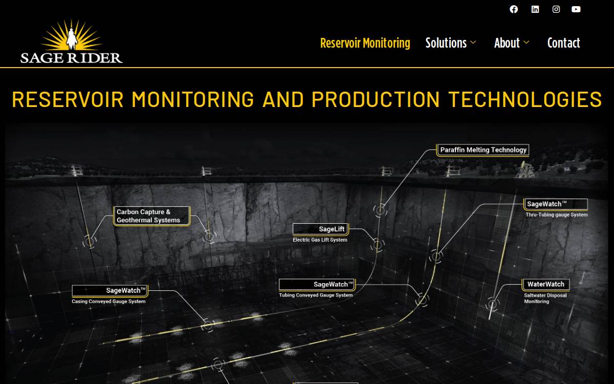 Sageriderinc website preview
