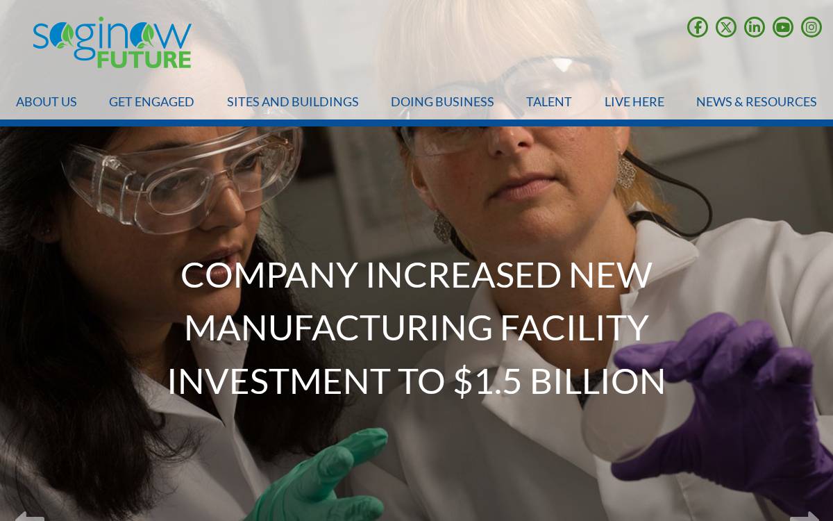 Saginaw Future website preview