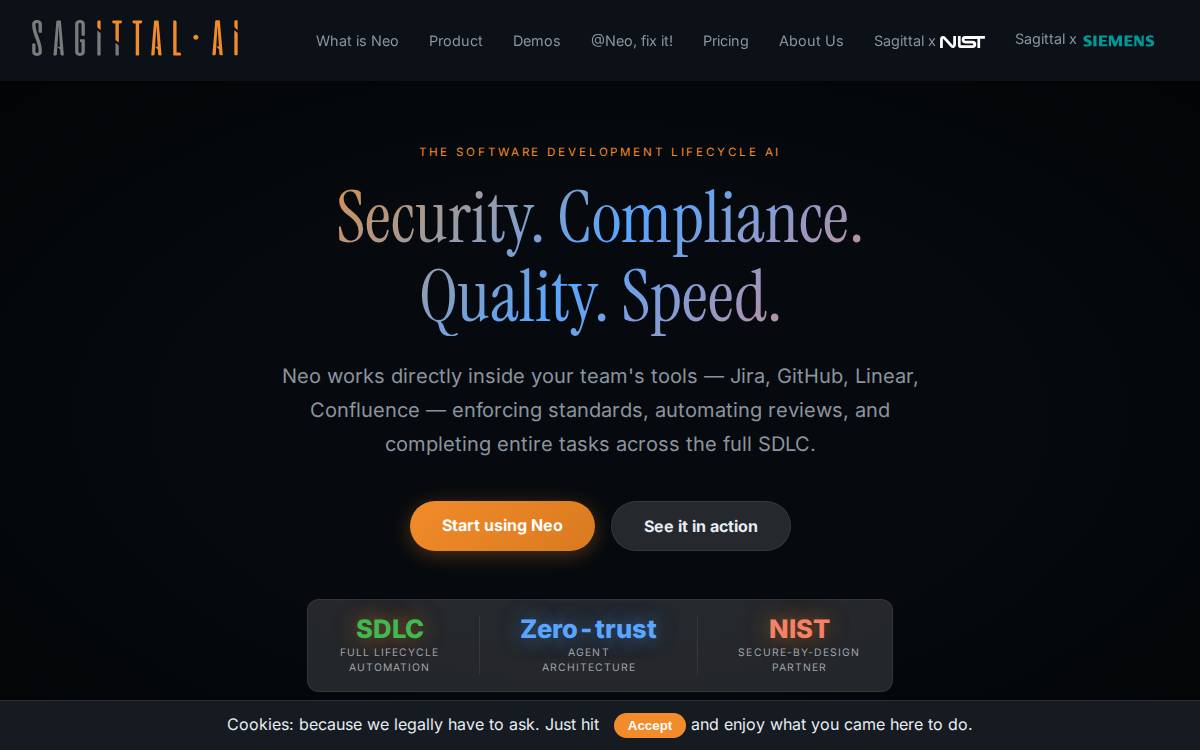 Sagittal website preview