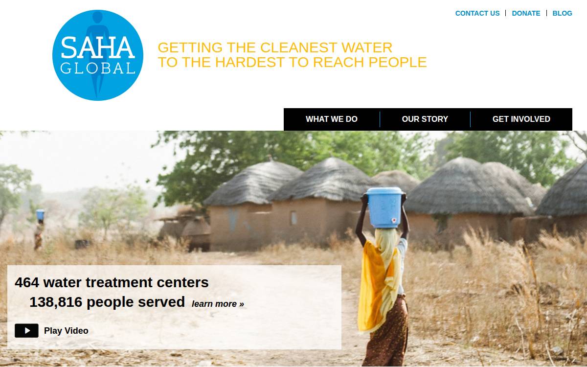 Saha Global website preview