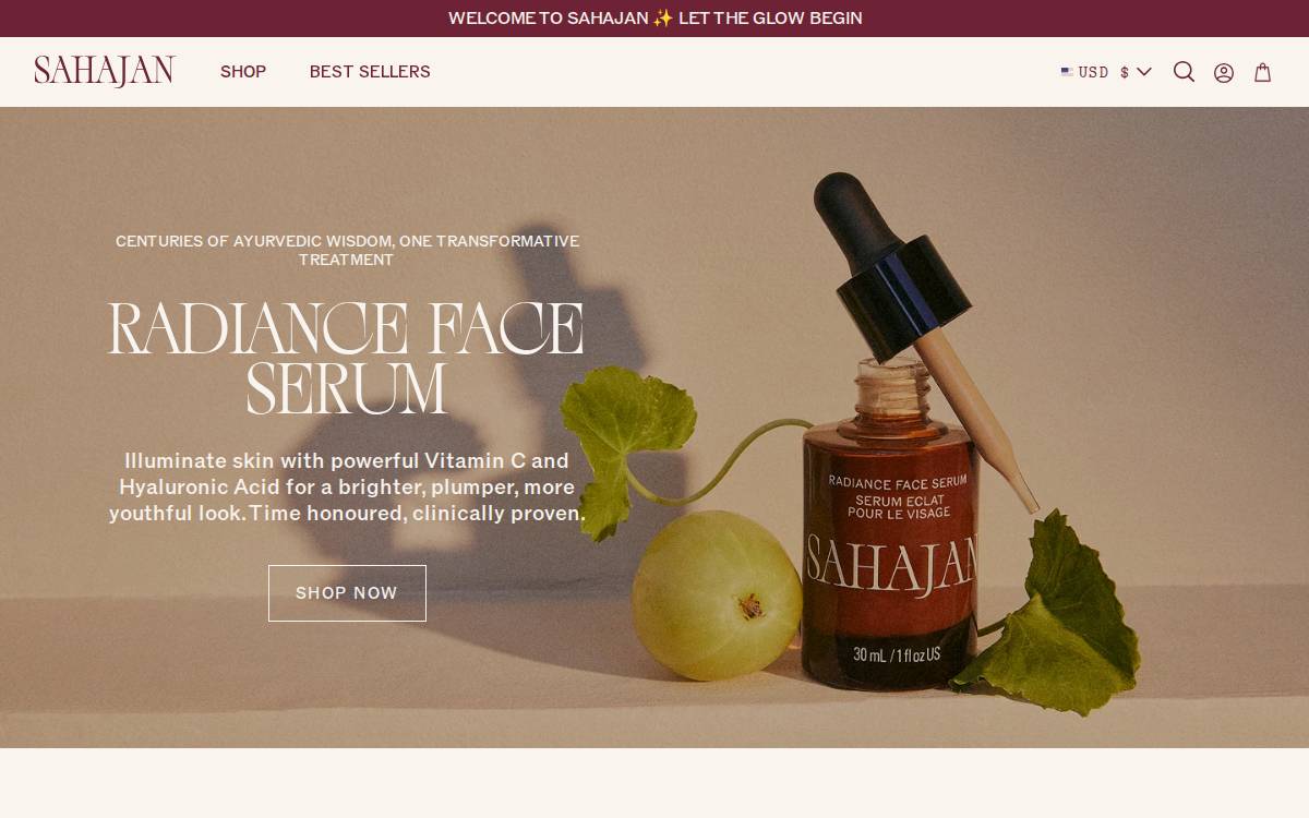 Sahajan website preview