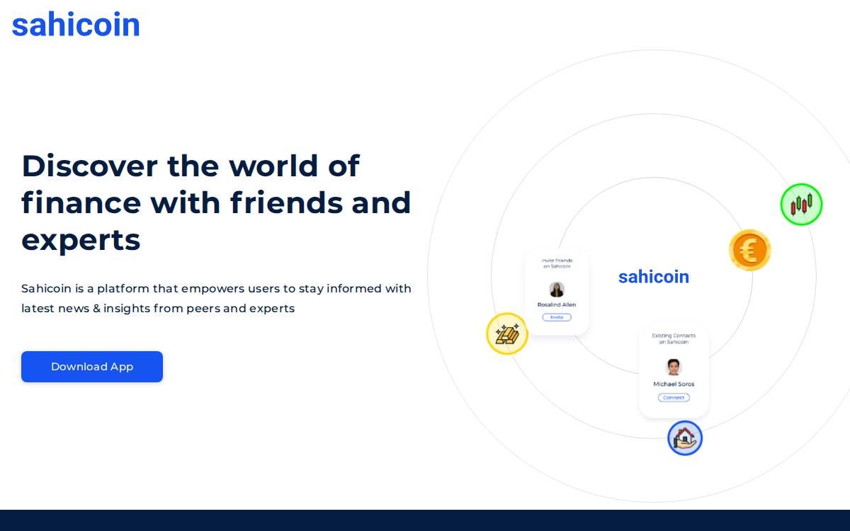 Sahicoin website preview