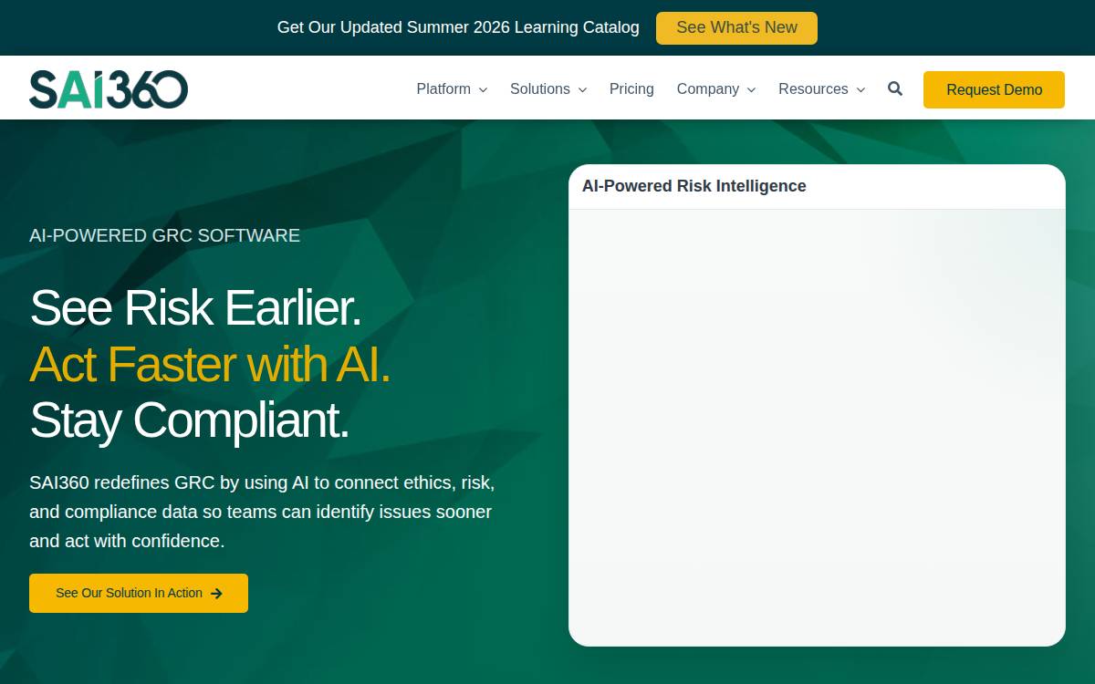 Sai360 website preview
