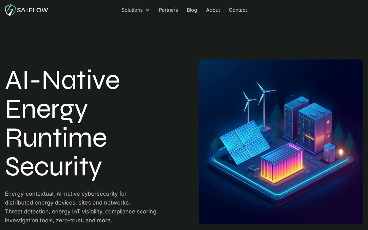SaiFlow website preview