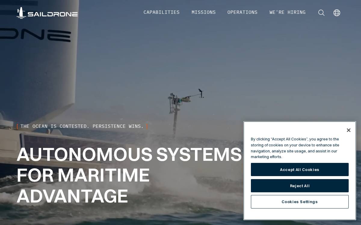 Saildrone website preview