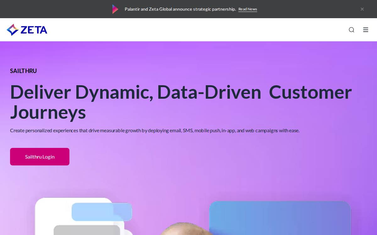 Sailthru website preview